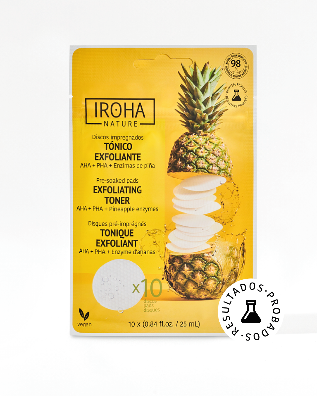 Exfoliating and illuminating Toner Pads - Iroha Nature